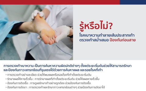 ตรวจเท้าเบาหวาน